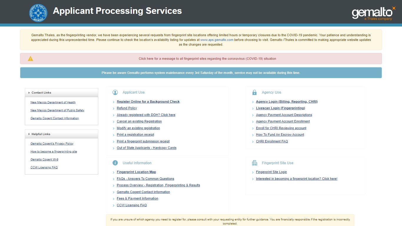 Cogent Applicant Fingerprint Registration Systems - Gemalto